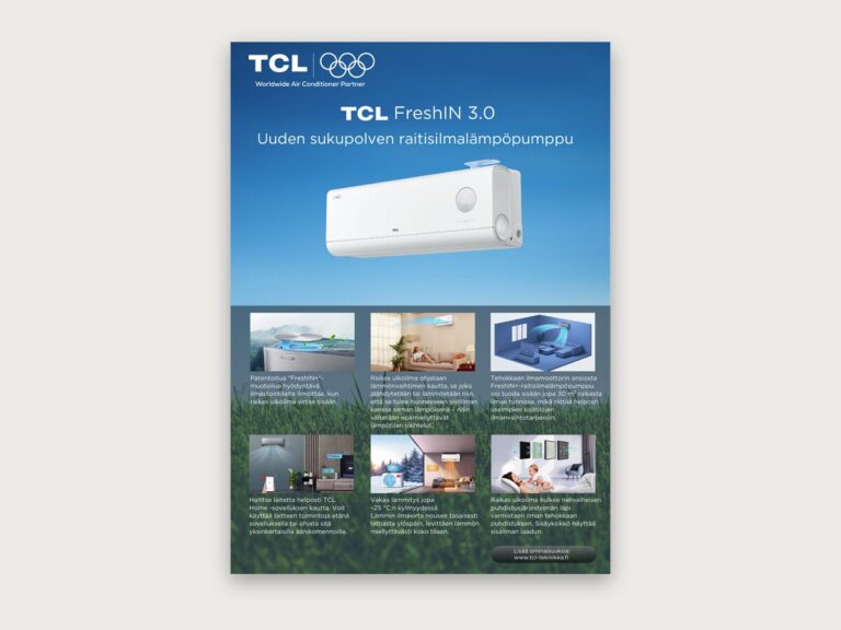TCL-lämpöpumpun esite